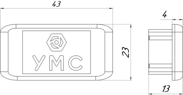 Заглушка для страт-профиля 21 Заглушка для страт-профиля 21