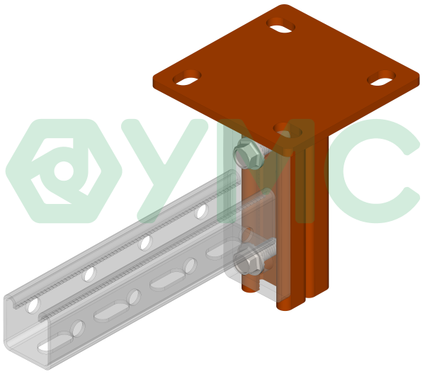 Страт-стойка двойная 41х21мм