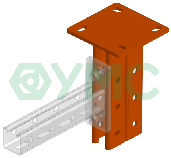 Страт-стойка двойная 41х41мм