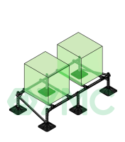Опорная рама для оборудования на кровле (двух агрегатов) массой до 300 кг
