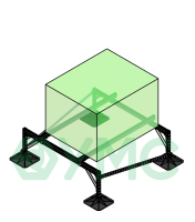 Опорная рама для оборудования на кровле массой до 300 кг